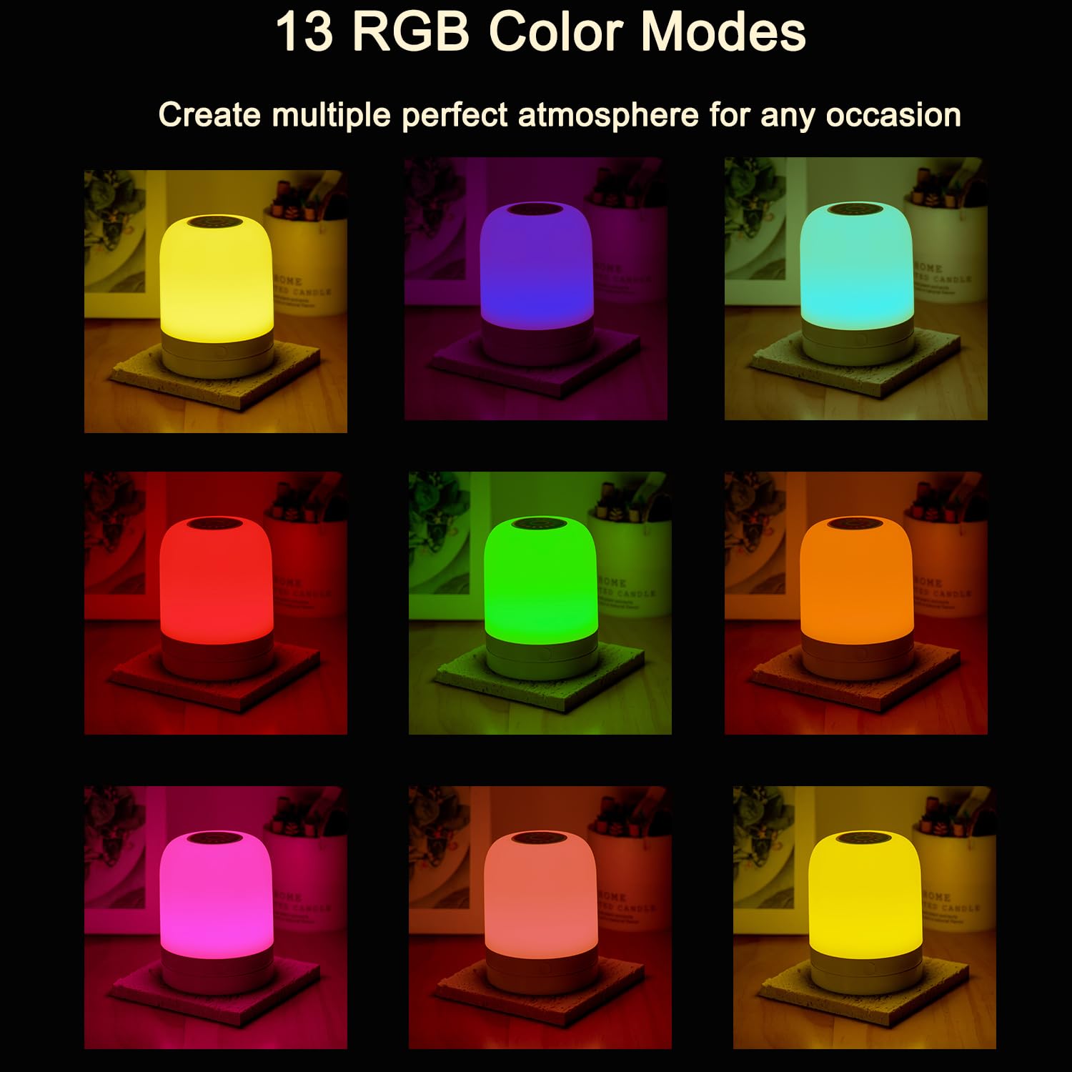 Durable ABS+PC construction keeps the lamp safe and lightweight.