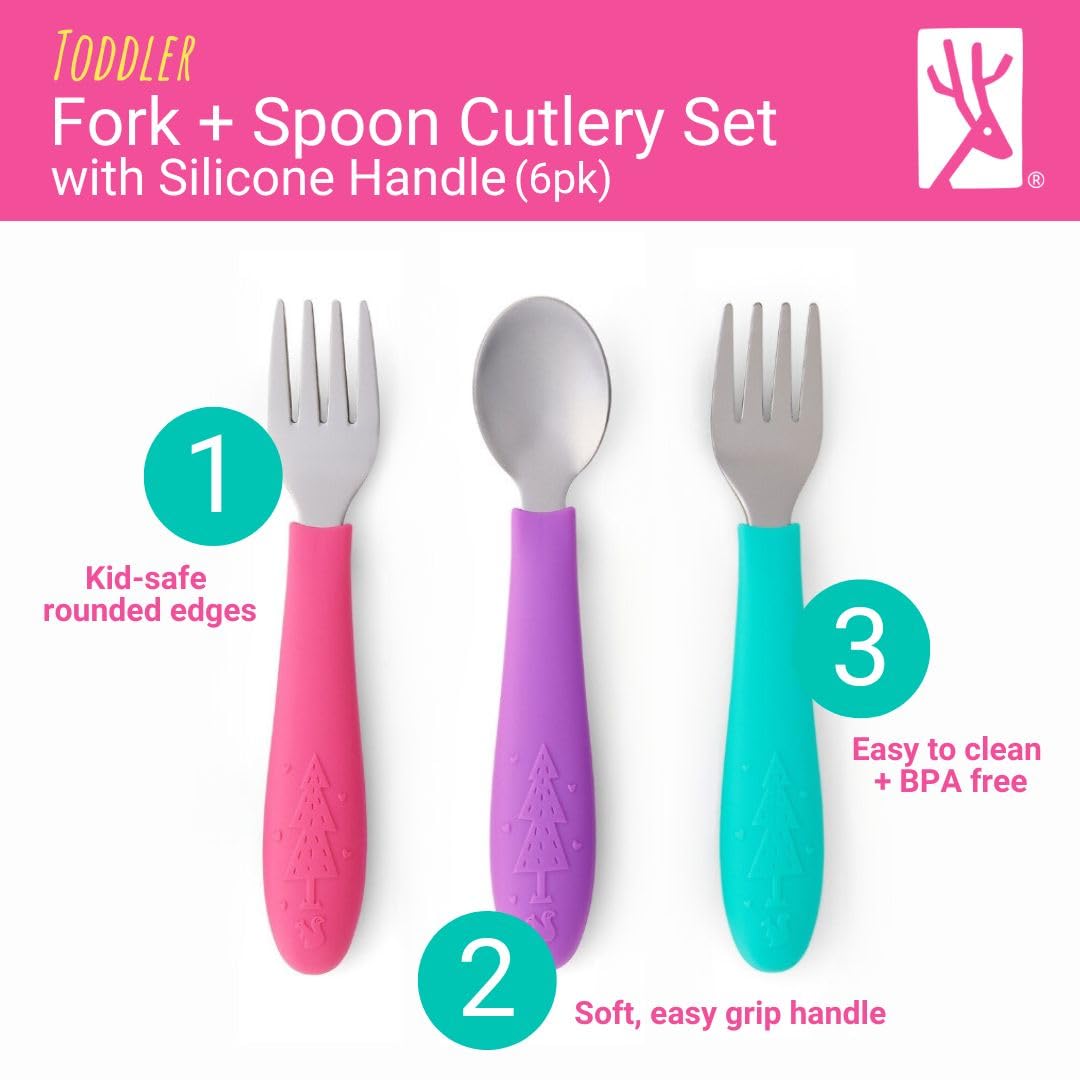 Elk and Friends heart rest design adds stability during feeding.