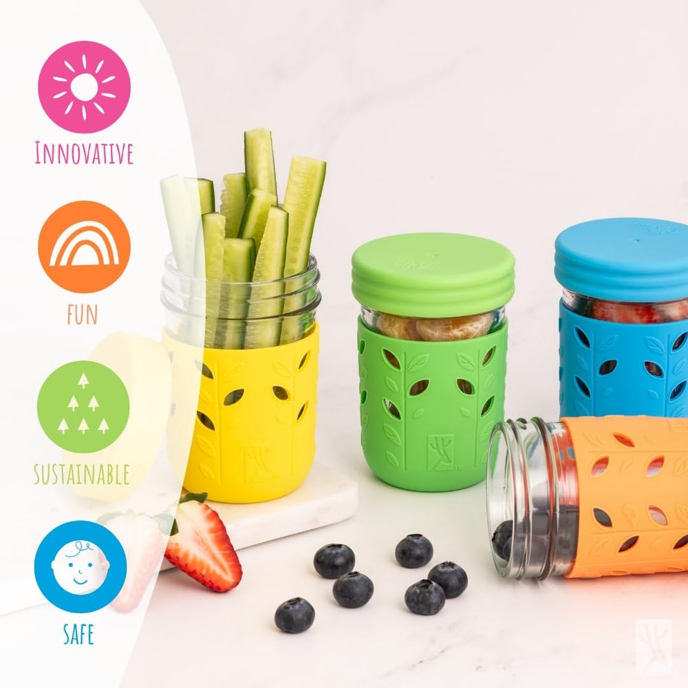 Elk and Friends dishwasher-safe jars simplify busy family routines.