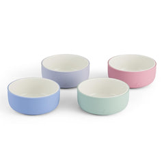 Elk and Friends kids porcelain bowls with silicone sleeve provide non-porous dining and easy grip.