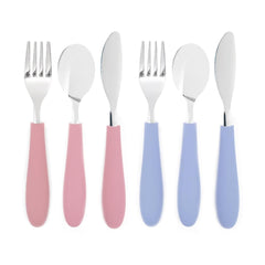 Elk and Friends spoon with silicone handle offers easy grip for kids