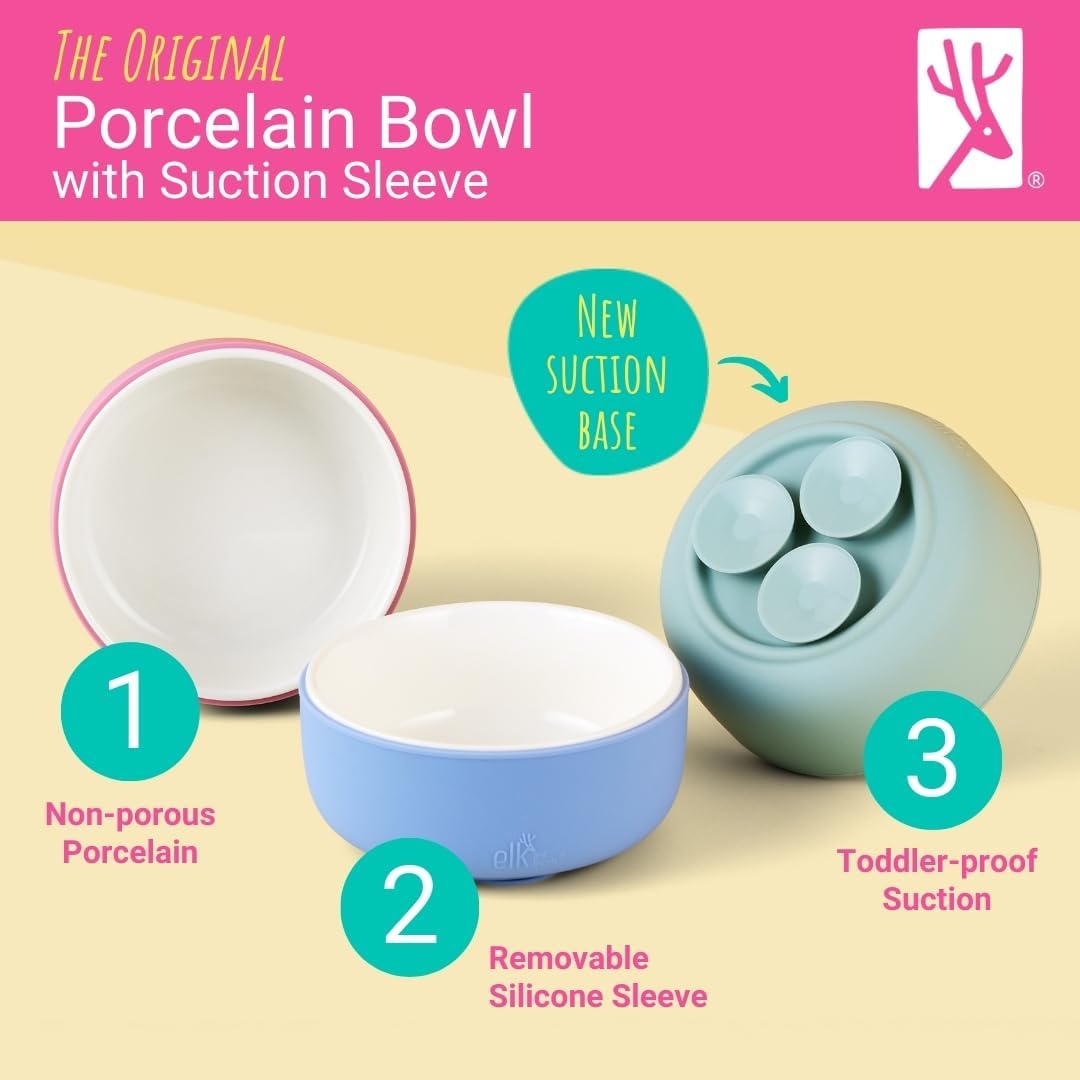 Elk and Friends silicone lids fit bowls for fresh, covered snacks