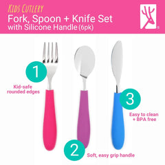 Elk and Friends knife with rounded edge for safe self-feeding