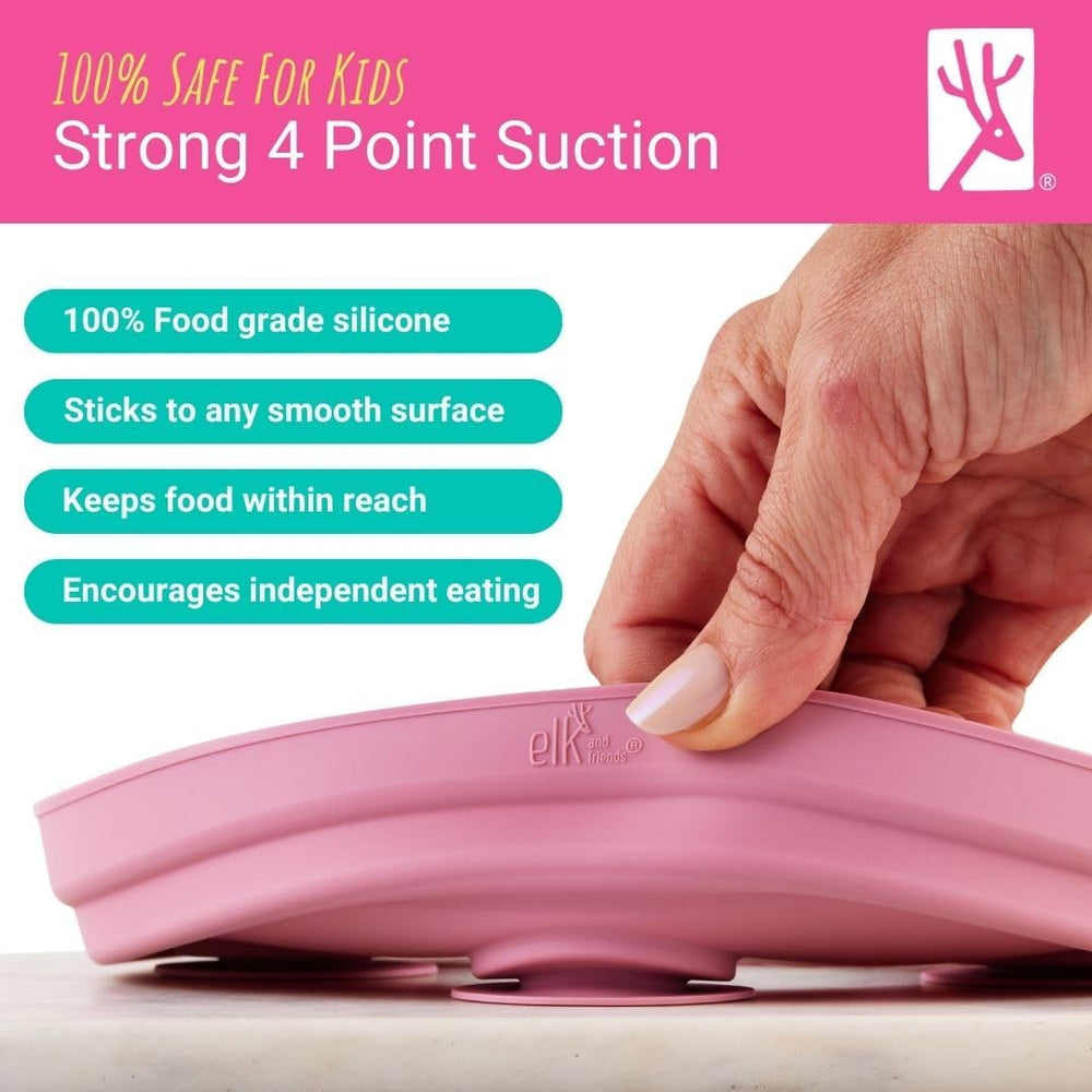 Stainless steel main compartment keeps portions organized for meals.