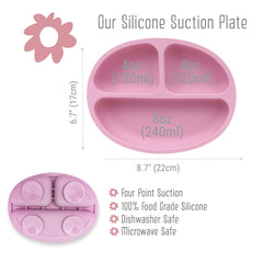 Elk and Friends 3-pack mealtime plates for growing toddlers.