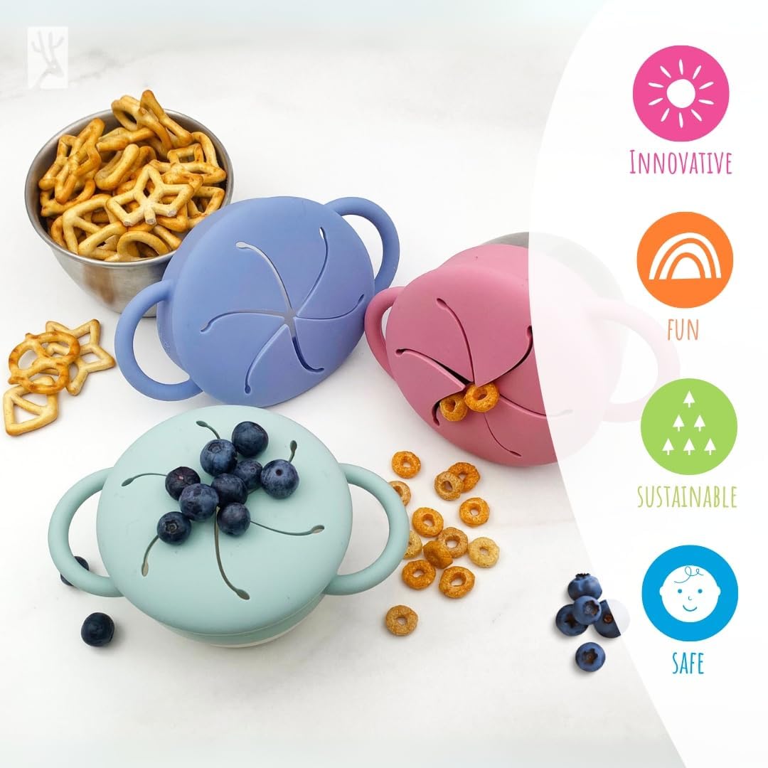 Two-pack Elk and Friends snack cups ideal for family travel.