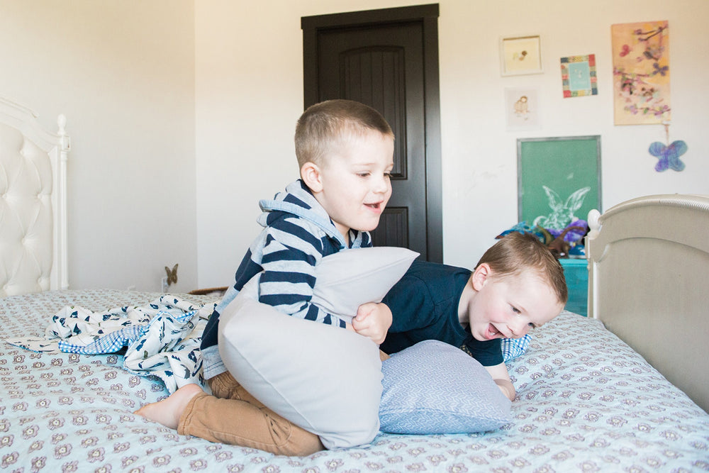 Ella & Max pillowcase handmade in USA with durable microfiber.