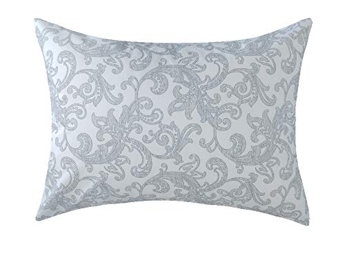 Ella and Max toddler pillowcase in gray-white swirl; ultra-soft microfiber for cozy naps.