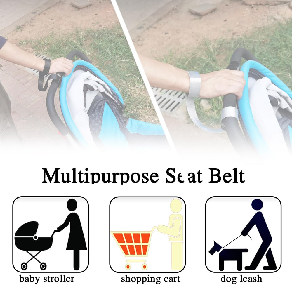 ELLENTAE adjustable wrist leash with dog tether for calm city strolls.