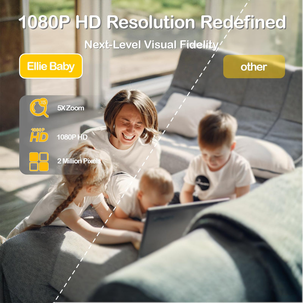 Ellie Baby Pro up to 1000 feet range through multi-story homes.