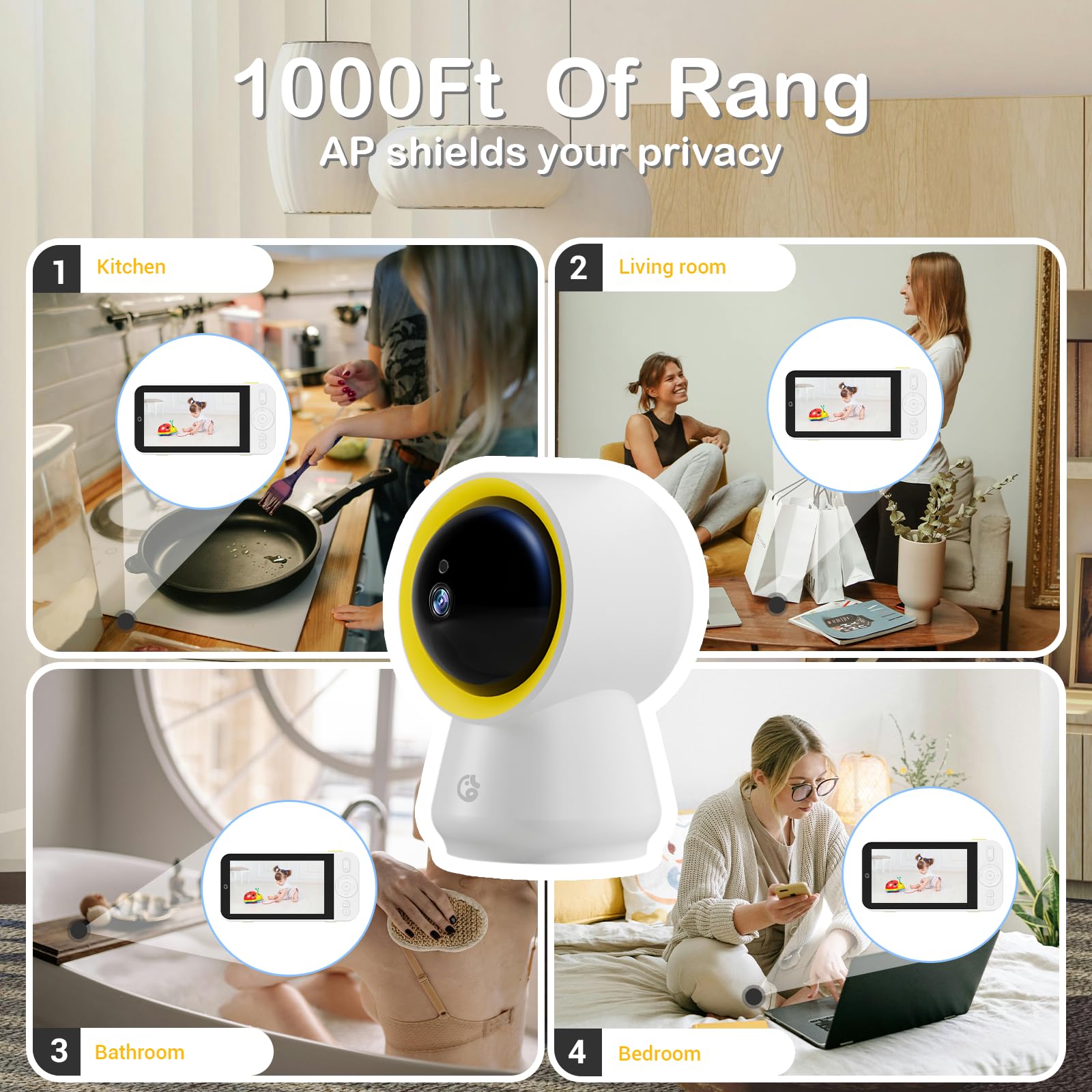 Ellie Baby Pro AI cry detection and sleep tracking highlights patterns.