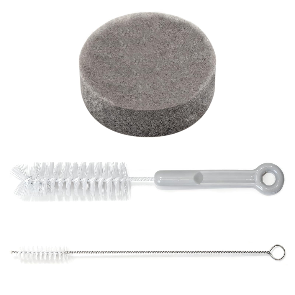 Ellie Baby Pro breast pump cleaning kit with nylon and sponge brushes for thorough parts cleaning.
