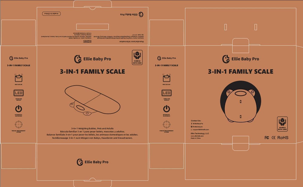 Ellie Digital Baby Scale family-friendly design for babies, pets, and adults