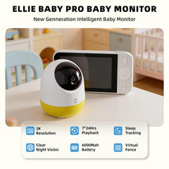 Ellie Pro remote pan-tilt enables 360° coverage for safe baby monitoring from any angle