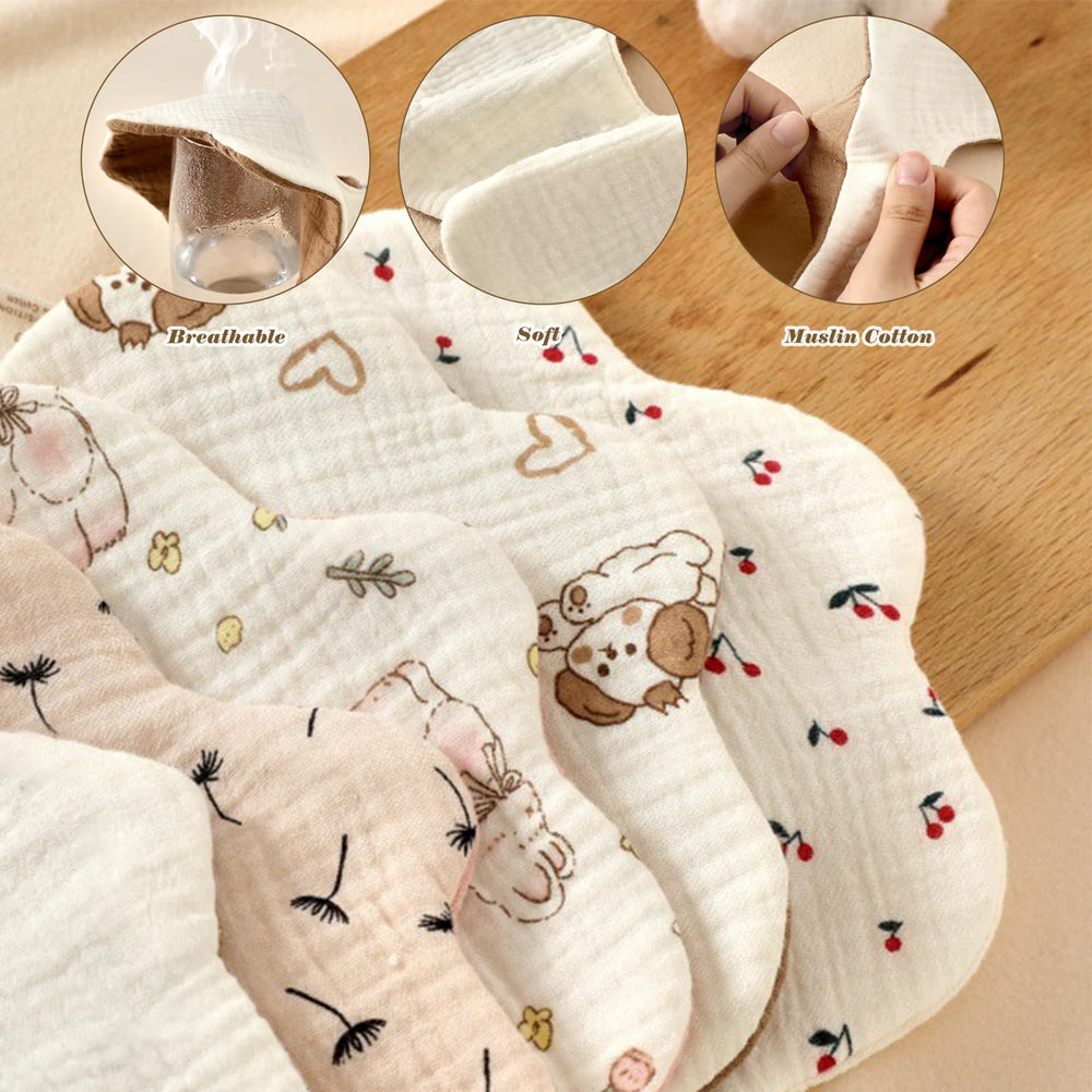 EllieHouse baby bib adjustable snap closures provide secure fit as baby grows