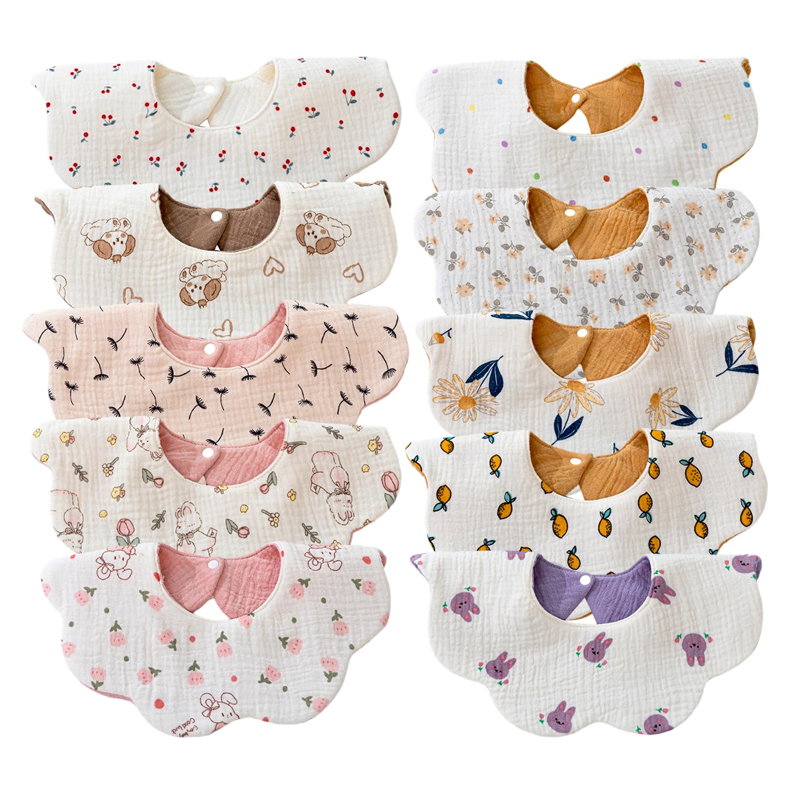 EllieHouse baby bib front pattern one for stylish drool protection during meals