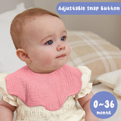 EllieHouse soft-touch muslin bibs protect delicate baby skin.