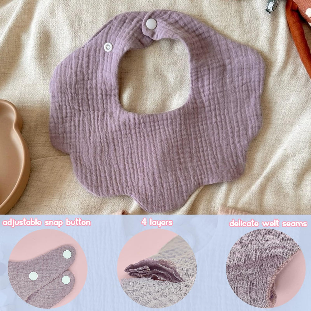 EllieHouse unisex-style bibs complement any outfit for infants.