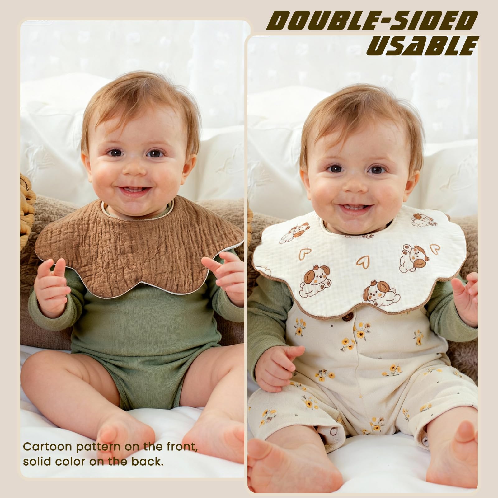 EllieHouse bibs make a practical baby shower gift with cute patterns.