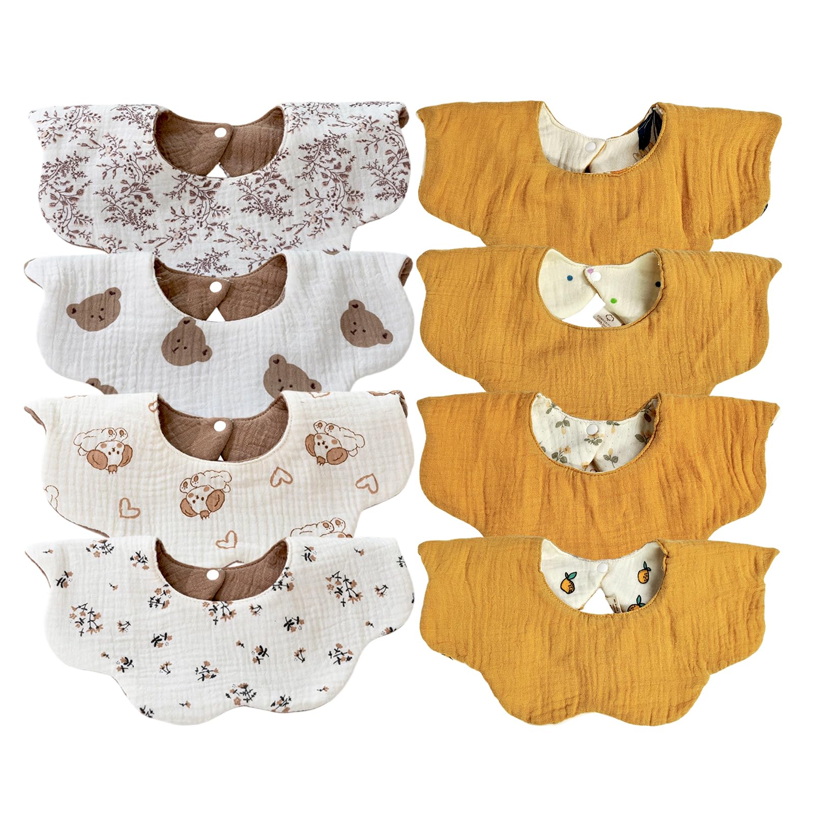 EllieHouse bibs showing the hidden waterproof middle layer for protection.