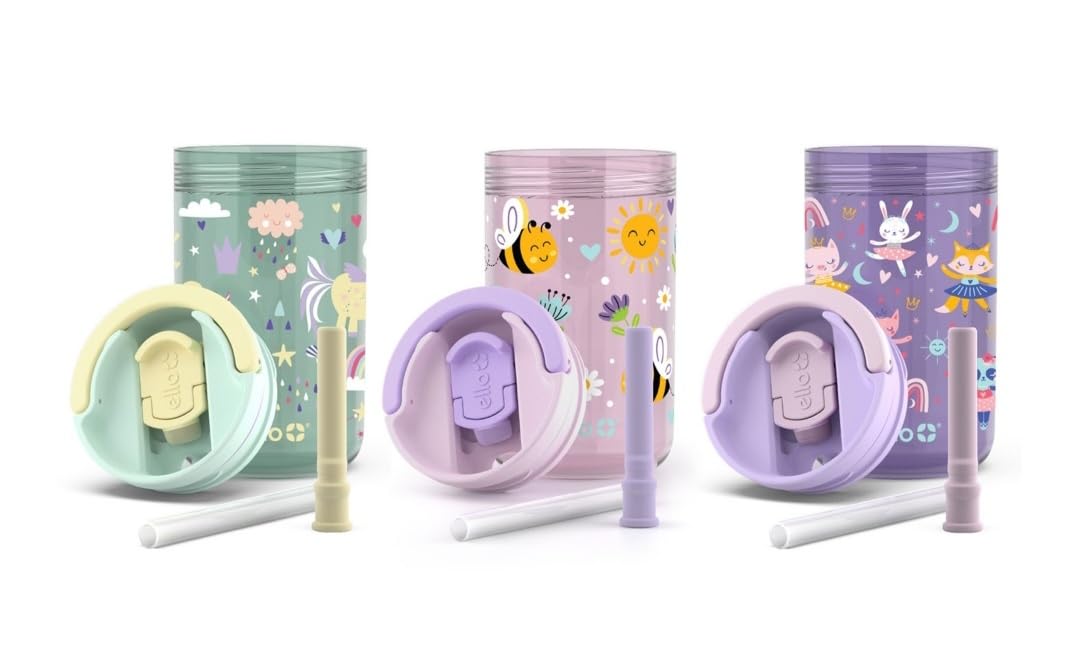 Ello Kids Bop tumbler with built-in carry handle for easy transport.