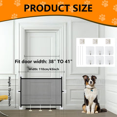 ELOEGO dog gate mesh design offers clear visibility and airflow.