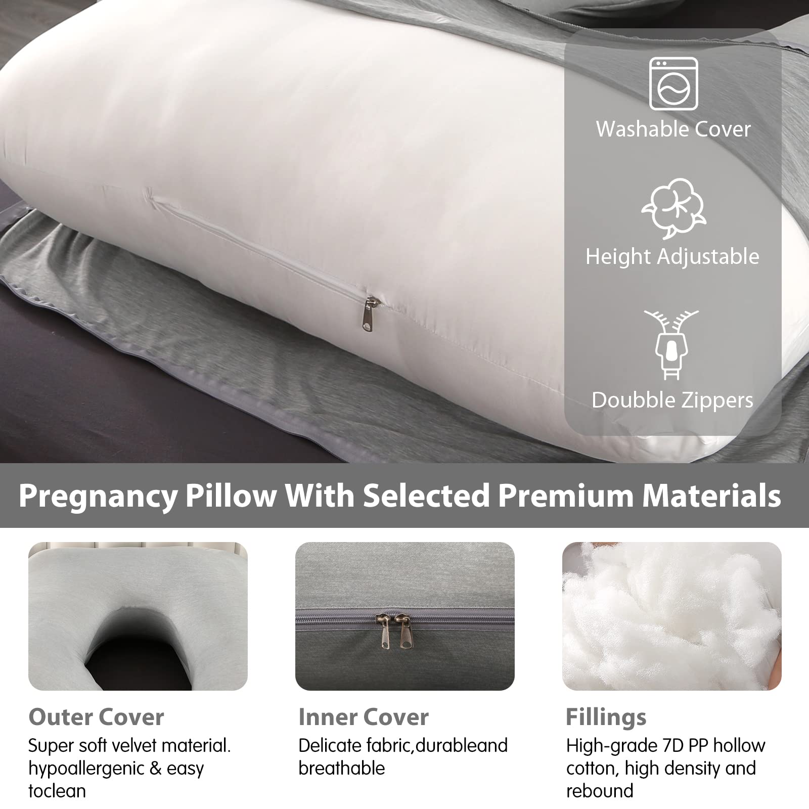 Elover back-support design adds targeted comfort for sleepers.
