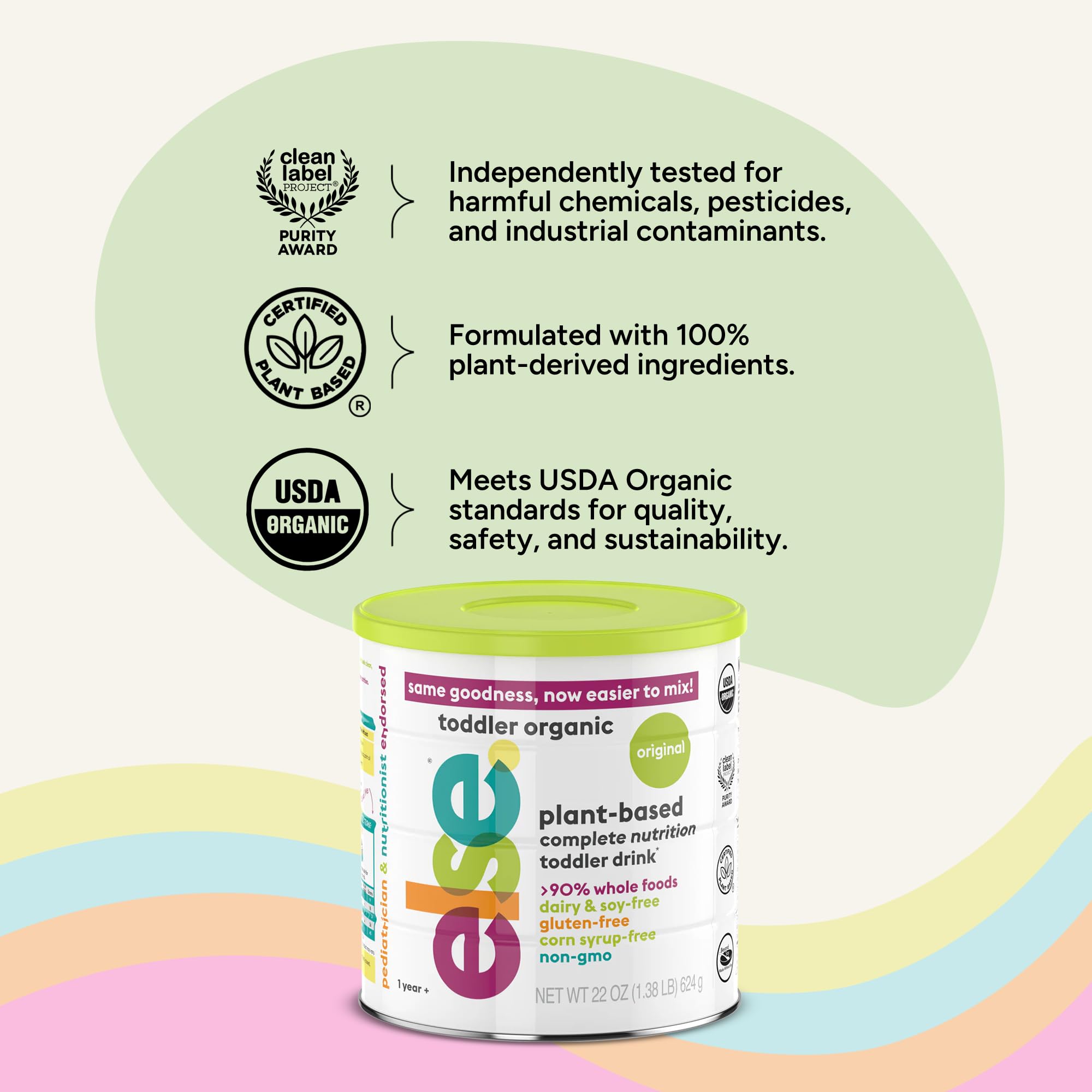 ELSE NUTRITION toddler drinking demonstrates simple wholesome daily nourishment.