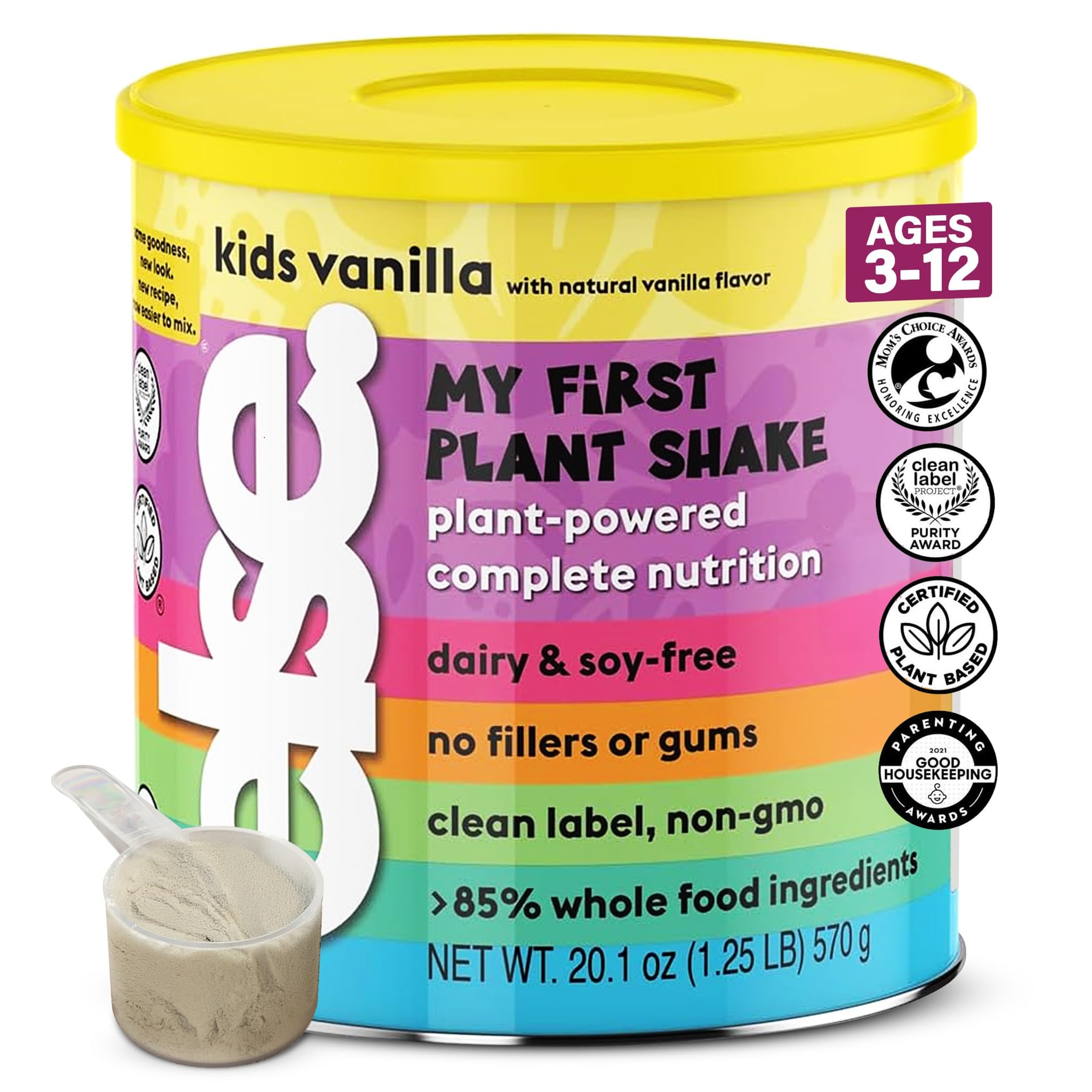 Else Nutrition vanilla kids protein powder bag; dairy-free, convenient daily nutrition.