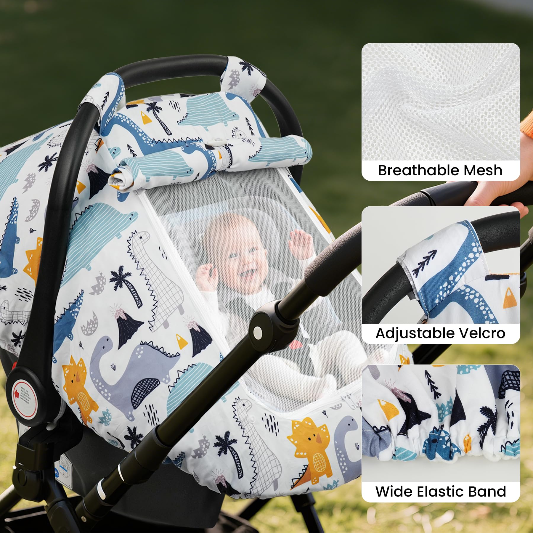 Elstey easy-velcro handle enables quick, one-handed use on the go