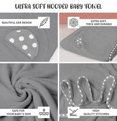 ELSVIN hooded towel ear design adds playful warmth while drying