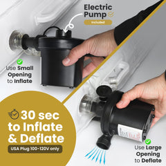ELTOW detachable mattress design for easy sheet tucking and versatility