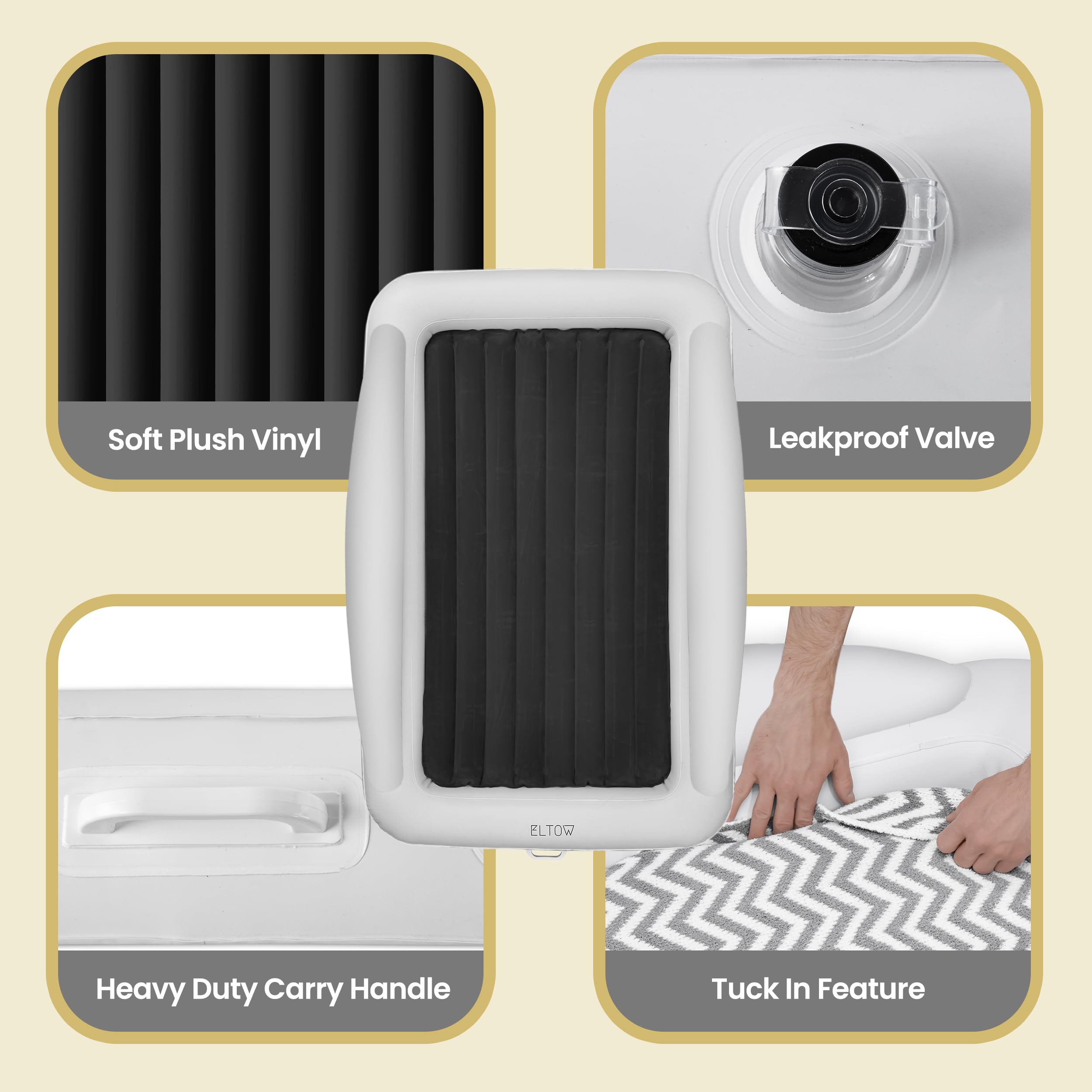 ELTOW safety bumper sides provide toddler protection during naps