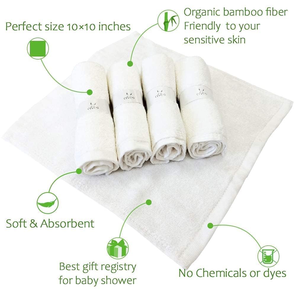 Elves bamboo viscose face cloth used as reusable makeup remover towel