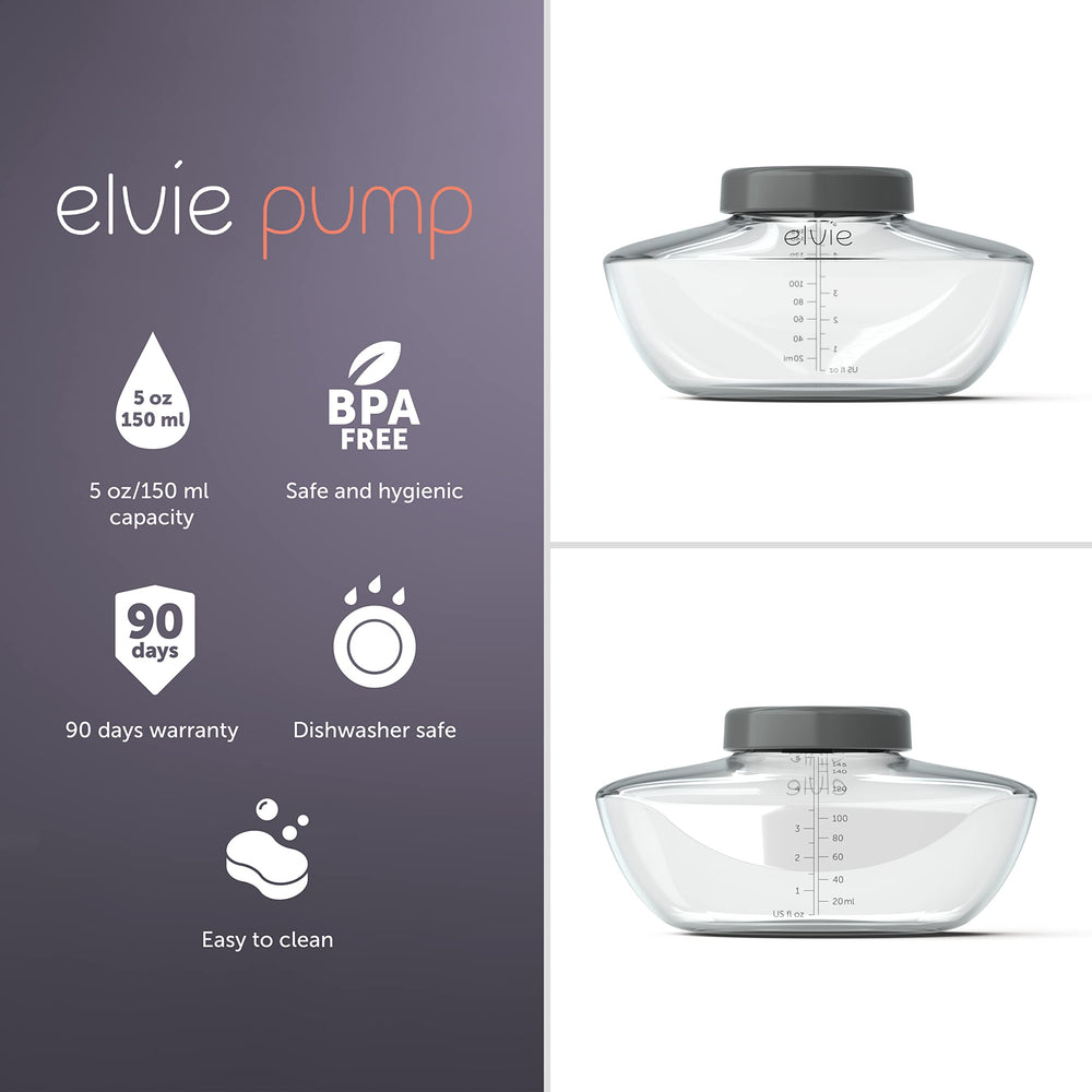 Elvie storage bottles are dishwasher, fridge, and freezer safe.