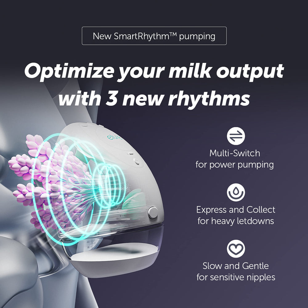 Elvie includes three shield sets for customizable fit and comfort.