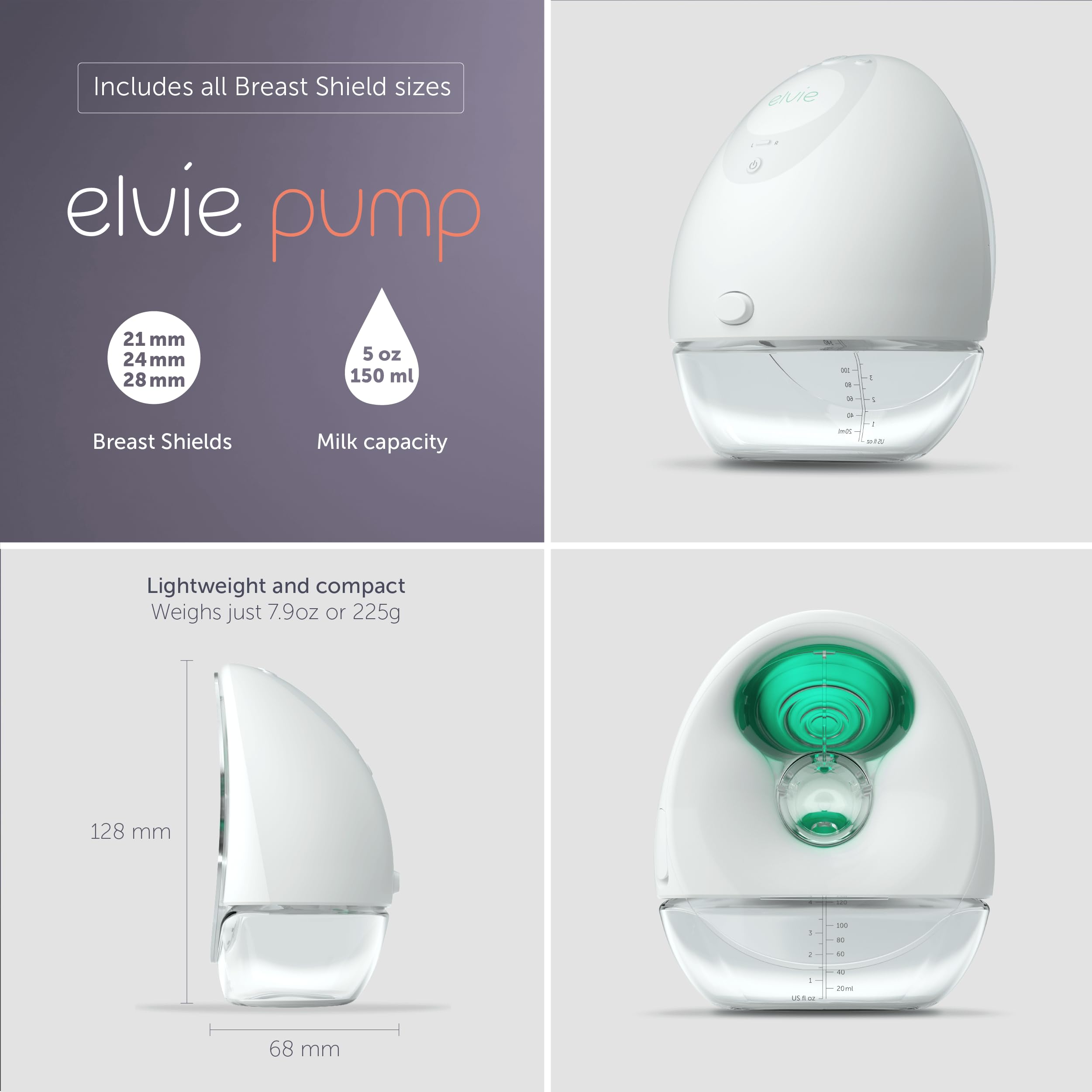 Elvie infrared sensors automatically switch from stimulation to expression.