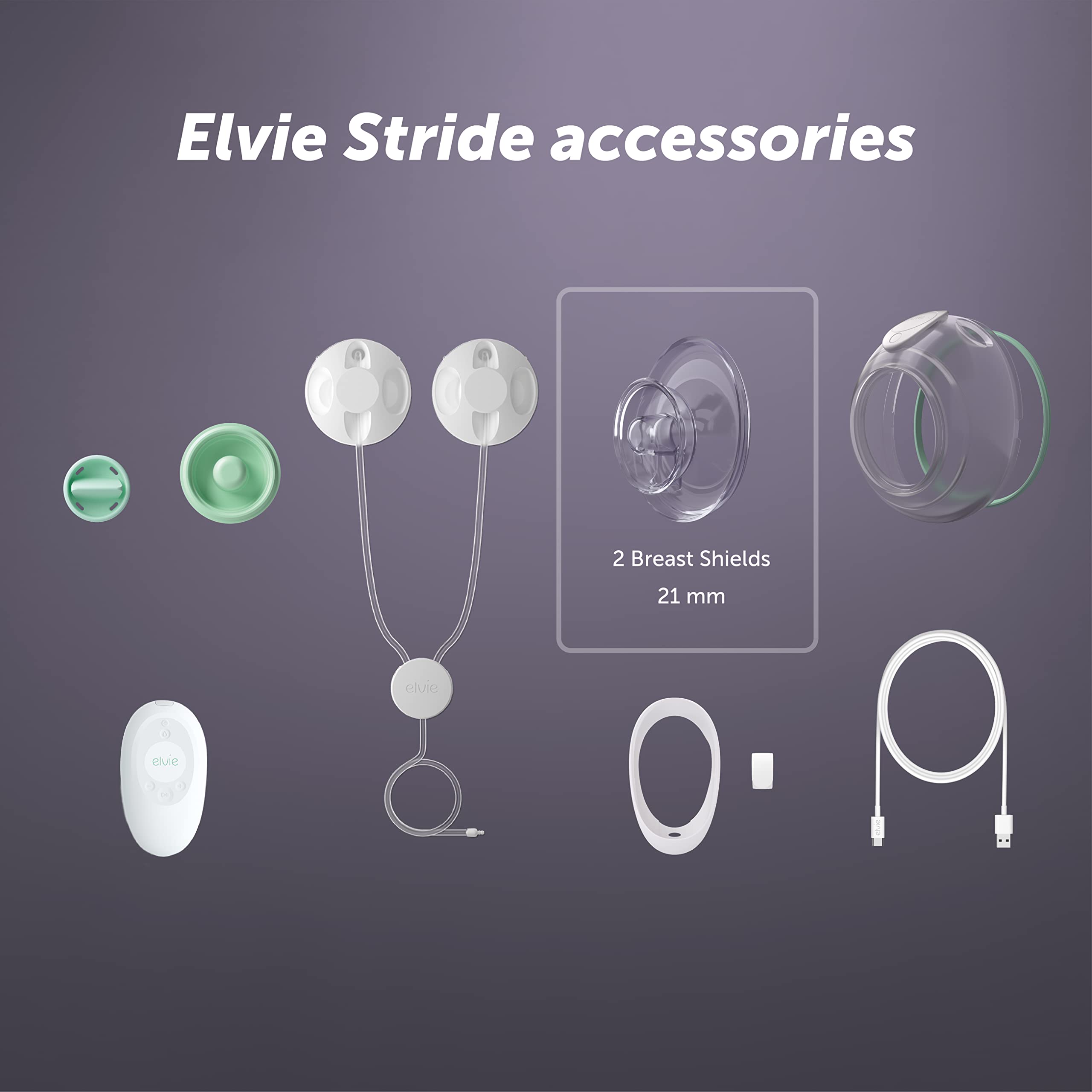 Elvie Stride 21mm shield dishwasher-safe for easy cleaning.
