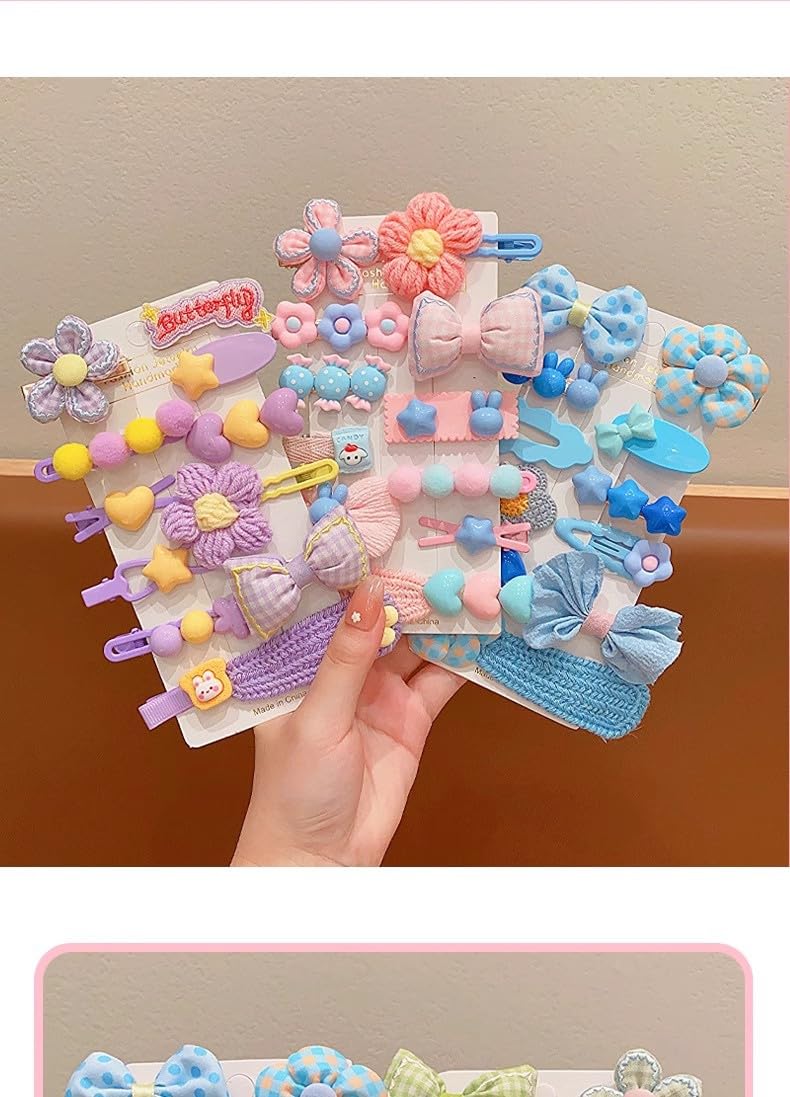 ELVRLA kids hairpins set with diverse styles for playful looks.
