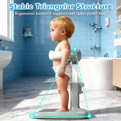 elyelsanns baby shower stand ergonomic backrest supports healthy posture during bath time.