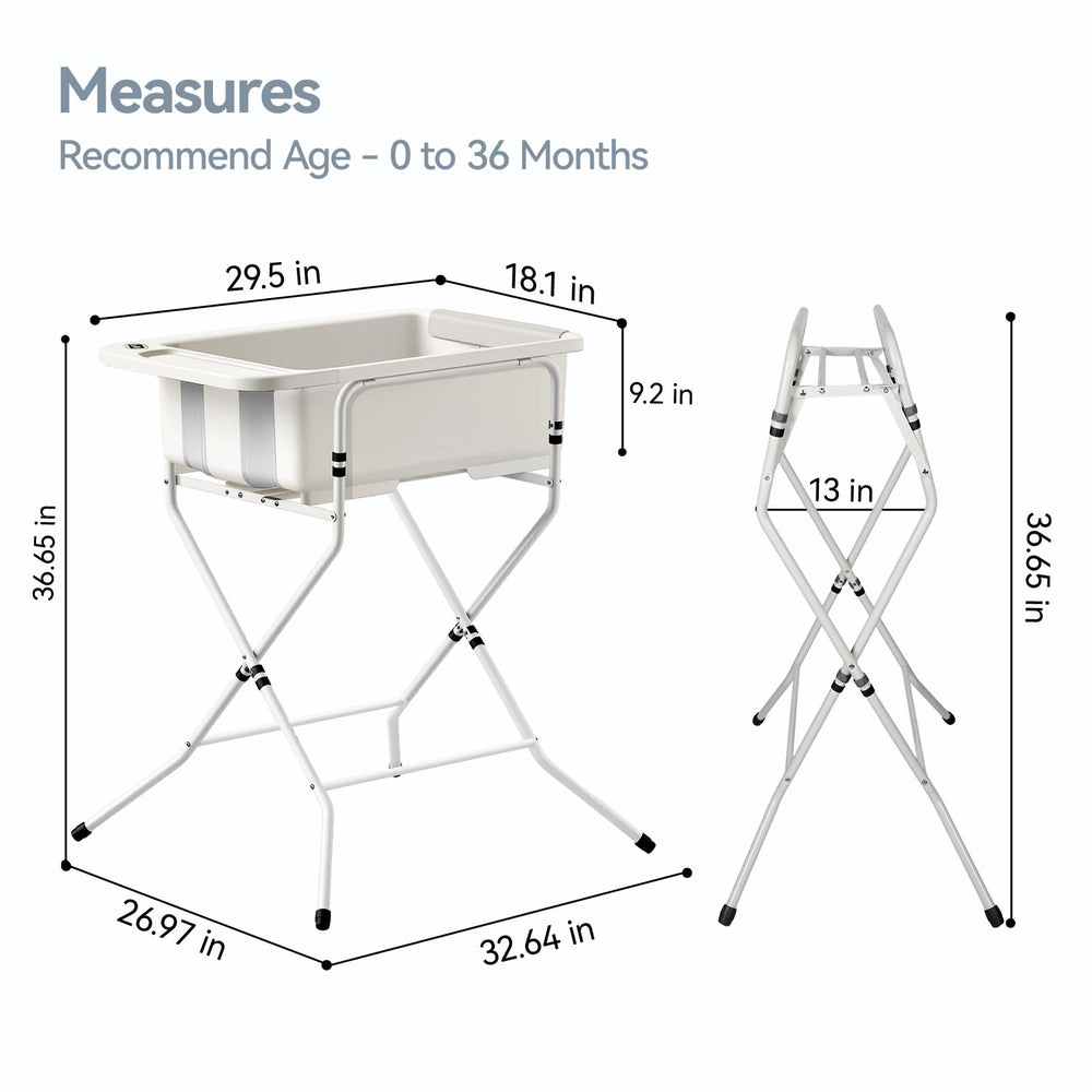 Elyelsanns large capacity tub accommodates newborn to toddler seamlessly.