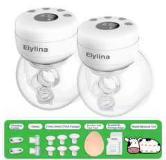 Elylina wearable breast pump on the go offers hands-free convenience.