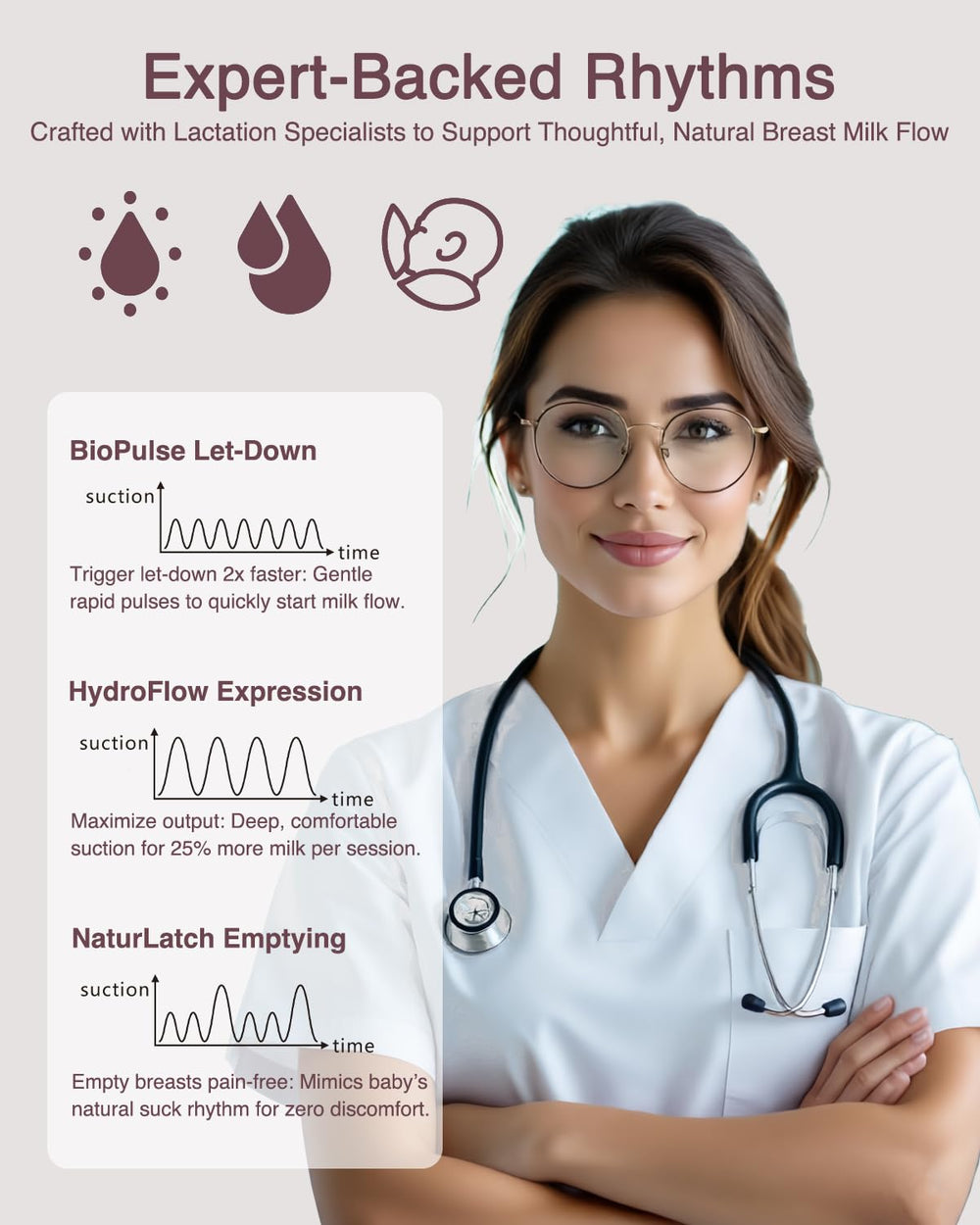 Elylina ultra-slim pump discreet under clothing during meetings