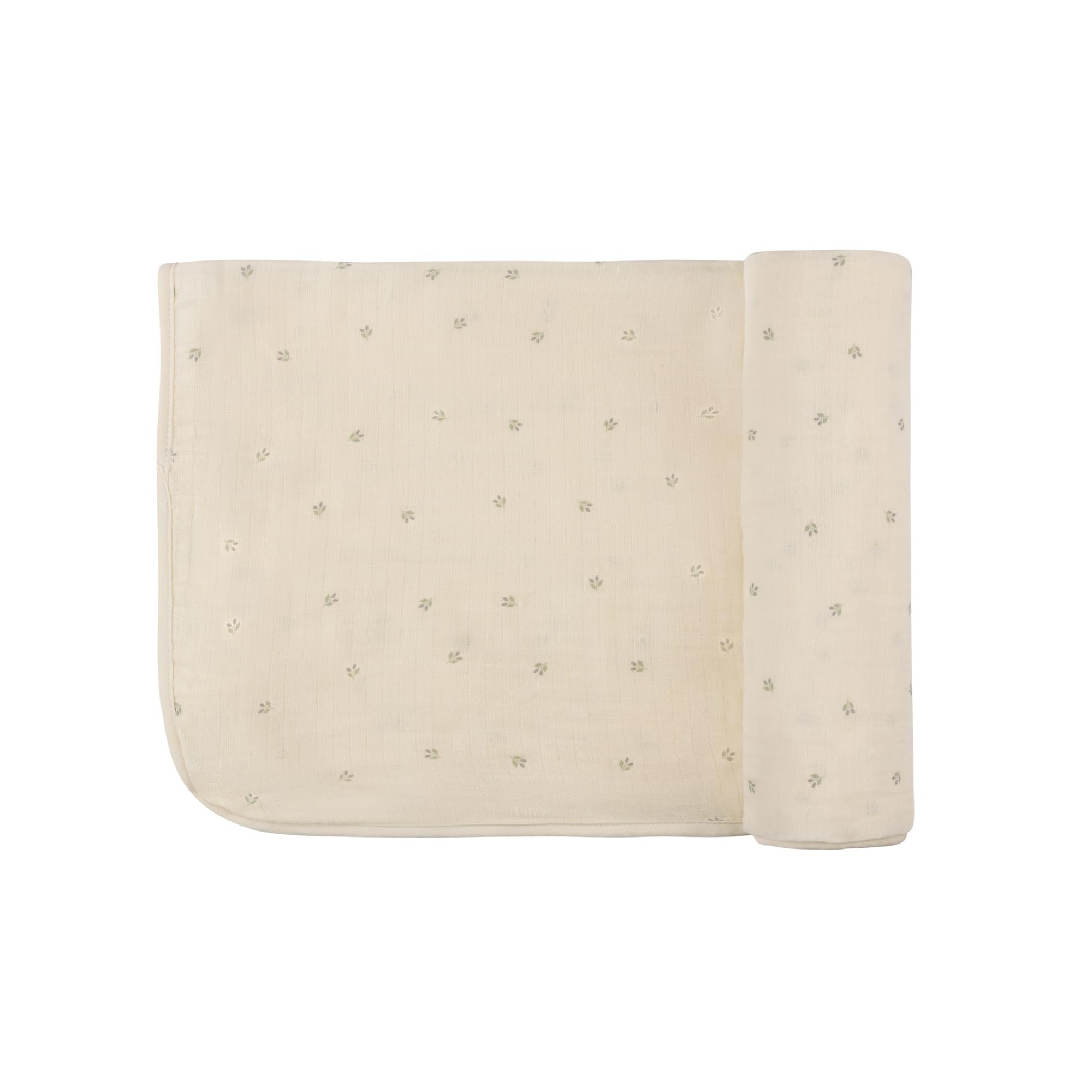 Ely's & Co. 47x47 inch muslin swaddle serves multiple everyday uses.