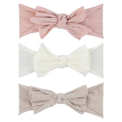 Ely's & Co. Bow Headband blush pink for soft daily comfort