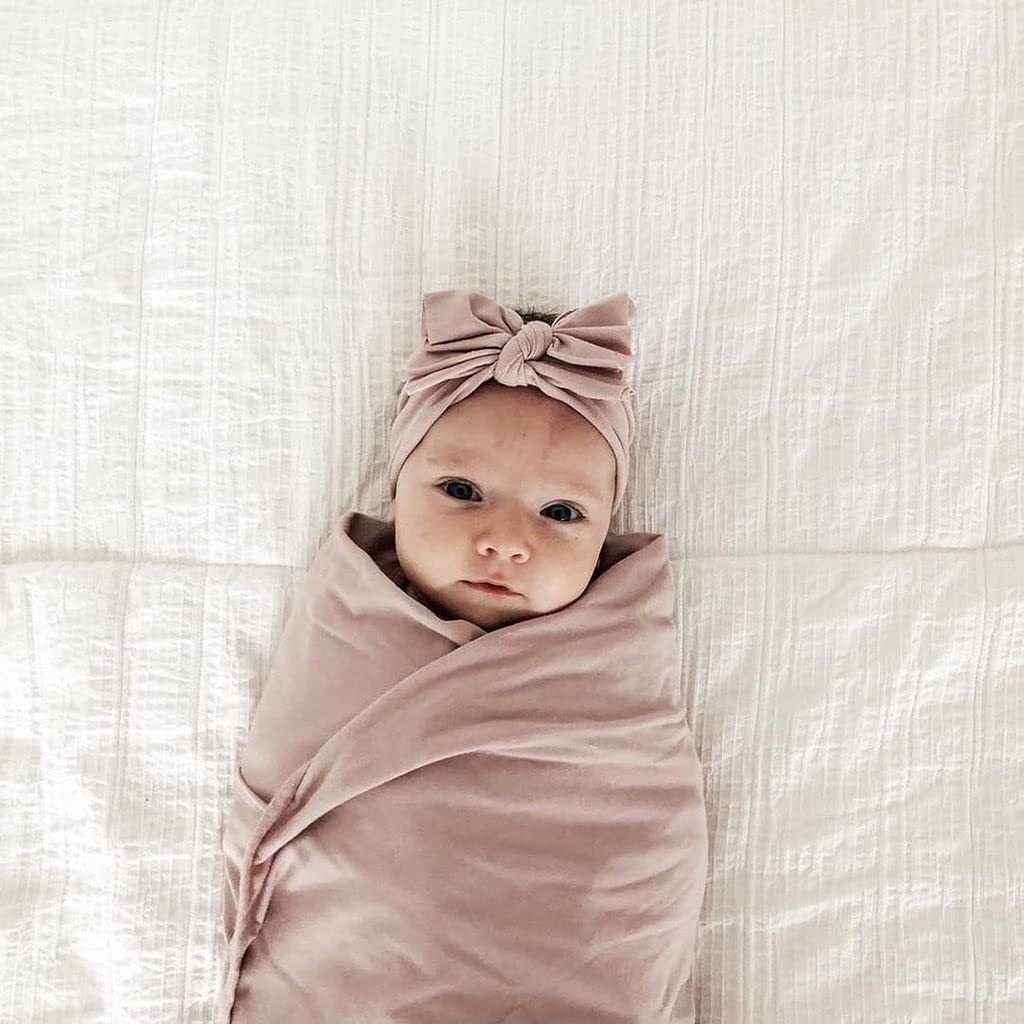 Ely's & Co. Bow Headband blush pink chic for photos