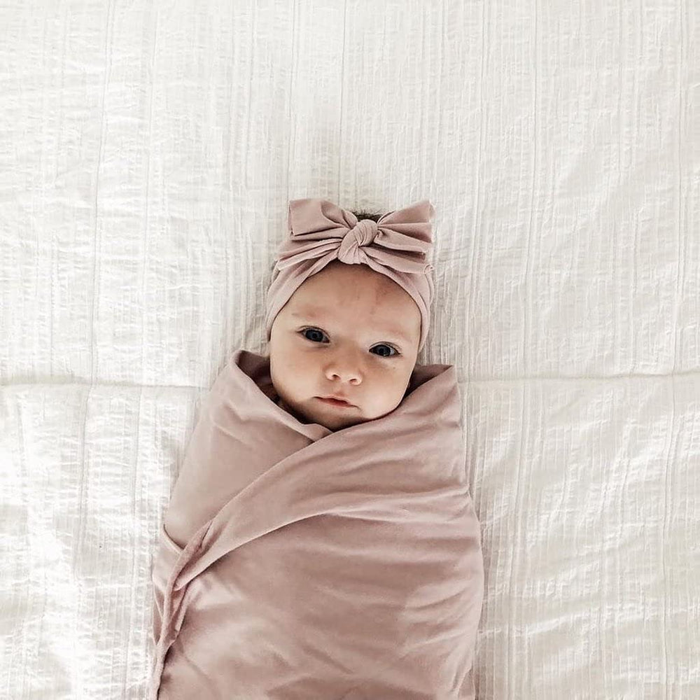 Ely's & Co. Bow Headband blush pink chic for photos