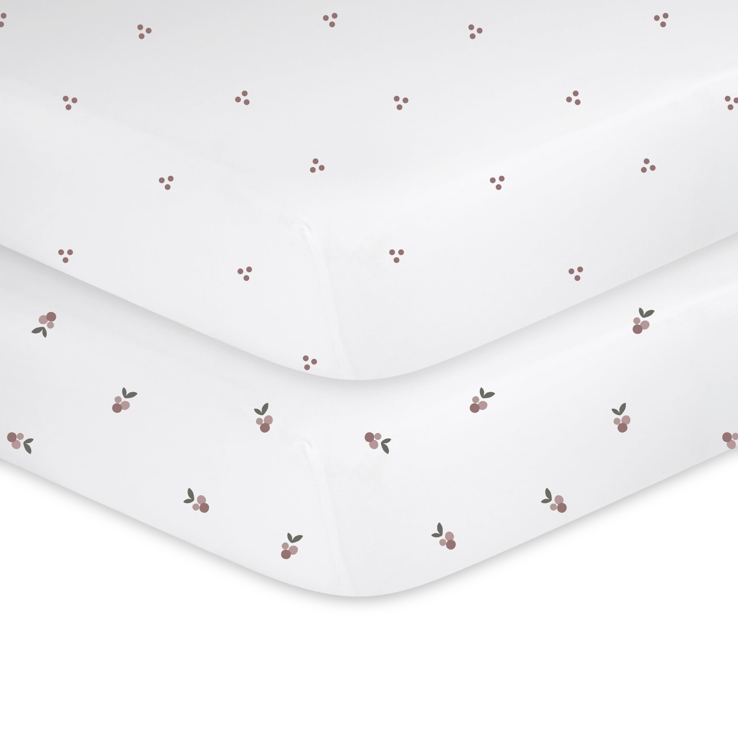 Breathable, anti-pill Ely's & Co crib sheet keeps baby cozy
