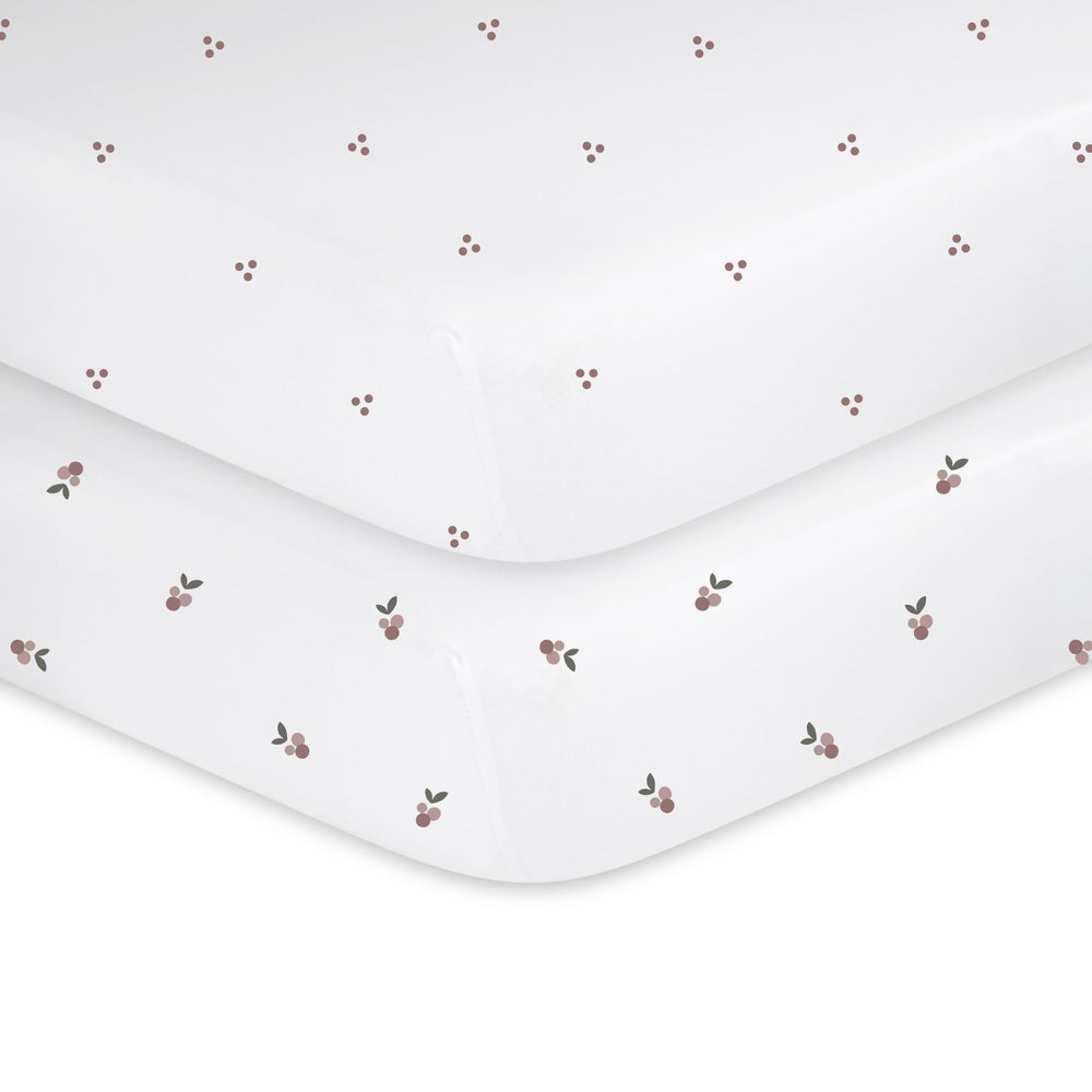 Breathable, anti-pill Ely's & Co crib sheet keeps baby cozy
