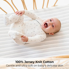 Dragonfly pattern brightens baby boy nursery while remaining breathable.